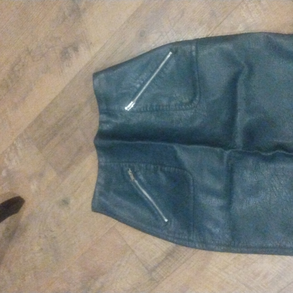 Zara Basic Collection 100% Polyurethane Midi Skirt - image 2